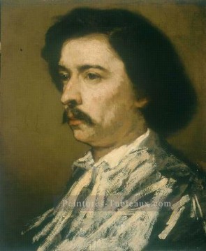 Portrait de l’artiste figure peintre Thomas Couture Peinture à l'huile